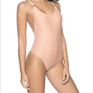 USED PilyQ PQ one piece swimming suit pink sands Hailey USED